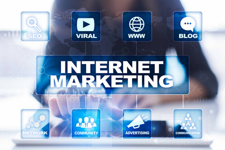 互联网营销的概念。Seo。业务和技术